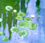 water lilly pond painting